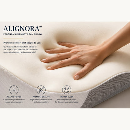 Alignora™ Ergonomic Memory Foam Pillow