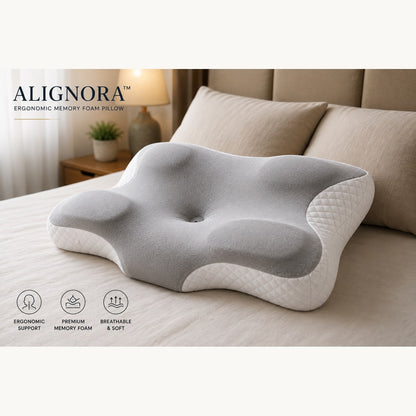 Alignora™ Ergonomic Memory Foam Pillow
